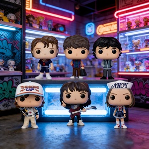 Figuras de PVC de Alta Calidad de la Serie de TV Estadounidense <span class=keywords><strong>Stranger</strong></span> <span class=keywords><strong>Things</strong></span> <span class=keywords><strong>5</strong></span>, Éxito de Ventas, de Steve, Robin, <span class=keywords><strong>Dustin</strong></span> y Eddie - Product Image 2