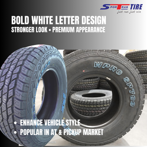 Pneu tout-terrain et semi-route <span class=keywords><strong>WPRO</strong></span> SP789 Radial AT/MT à lettres blanches pour pick-up et SUV avec garantie d'un an - Product Image 3