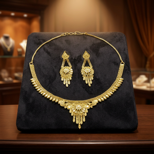 Venta al por mayor 14K 18K 24K Micro Gold Plated Forming Necklaces Set, joyería tradicional, latón Micro Gold Filled Fashion Jewelry. - Product Image 3