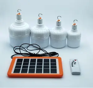 40Wリモコン調整5Vソーラーパワーパネルライト屋外防水インテリジェント充電式LED緊急ソーラー電球
