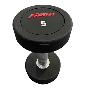 Vente en gros d'haltères en caoutchouc noir de 15kg équipement de fitness de musculation de gymnastique haltères en acier pour l'entraînement corporel - Product Image 2