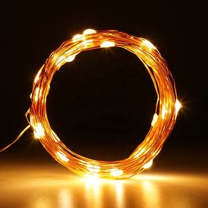 <span class=keywords><strong>Guirlande</strong></span> lumineuse en fil de cuivre, étanche, 10m, 33 pieds, LED, <span class=keywords><strong>guirlande</strong></span> blanche chaude, lumières féeriques avec <span class=keywords><strong>adaptateur</strong></span> pour arbre de noël, vacances, mariage - Product Image 2