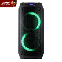 Radio double 8 pouces Feiyang fête charge Blue Dent Usb chariot TV karaoké jardin MOBILE étanche Flip DJ Audio haut-parleur