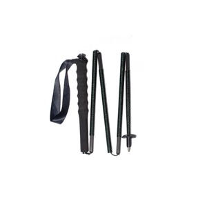 Bâtons de randonnée Okhealing en fibre de carbone vert foncé, pliables, portables, pour la randonnée, le camping, l'alpinisme, la marche - Product Image 1