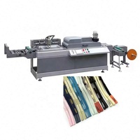 Máquina Automática de Serigrafía para Etiquetas Textiles, 2 Estaciones, Área de Impresión de 350x180 mm, Impresora de Etiquetas para Algodón/Seda