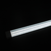 Vente flash : tube lumineux LED plat en fer de 120 cm (1200 mm, 1,2 m) avec diffuseur prismatique en cristal, 36 W, 60 W, 54 W, 80 W, 100 W