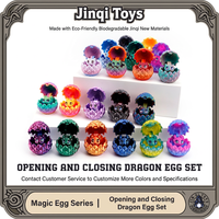 Ensemble d'œufs de dragon imprimés en 3D à ouverture et fermeture, figurine de dragon, cadeau à assembler, décoration colorée, jouet créatif et tendance, transfrontalier