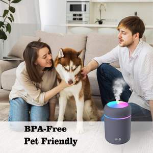 Wholesale 2025 Portable LED Light Mini 300ml Spray Mist <b>Humidifier</b> Double Wet Aroma Essential Oil Diffuser <b>Car</b> Usb air - Product Image 4