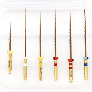 Limes rotatives JiNGC Gold <span class=keywords><strong>J3</strong></span> en alliage Niti, coniques <span class=keywords><strong>06</strong></span>, instruments dentaires à forte force de coupe, endodontiques, certifiés CE Classe II - Product Image 4