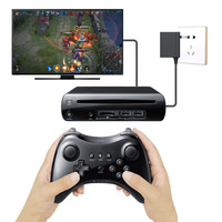 Manette de jeu sans fil Classic Pro pour Nintendo Wiis U Pro avec câble USB, manette de jeu