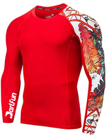 Maillot de cyclisme léger grande taille pour homme - Respirant, séchage rapide, extensible dans les quatre sens, mélange polyester/spandex, manches longues