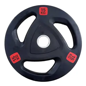 Hot Sale Free Weight 2.5kg 5kg 10kg 15kg 20kg 25kg Weight Plate Rubber Coated Bumper Weight Plates