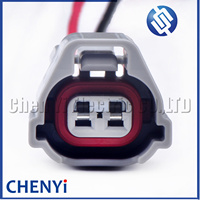 2 Pin otomotif konektor tahan air injektor bahan bakar kawat harness plug 6189-0876 90980-12117 12117 untuk Toyota Lexus subaru