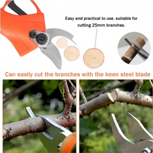Forbici Elettriche per Potatura Senza Fili 21V ad Alta Efficienza, 2 Batterie Ricaricabili, Cesoie per Potatura Alberi, Lame SK5 per Tagliare Rami - Product Image 2