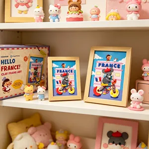 Nouveauté 2026 : Kit d'art créatif pour enfants avec argile à séchage à l'air ultra-légère pour cadre photo 3D, jouet intellectuel de modelage DIY - Product Image 4