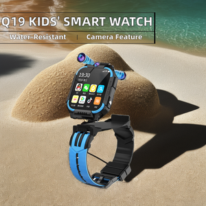 ساعة ذكية Q19 MAX مقاومة للماء للأطفال مع خاصية مكافحة الضياع ونداء الطوارئ وبطاقة SIM وGPS وشاشة IPS عالية الدقة لنظامي أندرويد وآيفون - Product Image 2