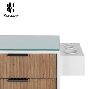Modern Durable Hair Salon <b>Trolley</b> Cart MDF Modular Workstation Mirror Styling Station Freely Combinable Easy Moving <b>Tool</b> cabinet - Product Image 6
