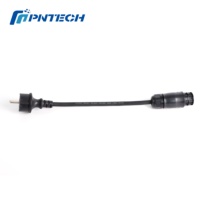 Câble Micro-onduleur PNTECH BC01, insertion droite, 3x1,5mm², câble en caoutchouc H07RN-F, prise Schuko, système solaire de balcon