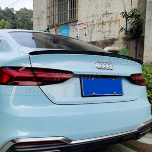 Alerón Trasero para Audi A5 B9 S5 Sline RS5 Sportback 4 Puertas 2017-2020, Estilo Highkick, en Fibra de Carbono Negro Brillante - Product Image 2