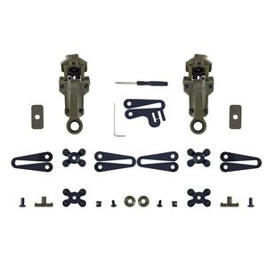 Adaptateur de support tactique pour casques anti-bruit <span class=keywords><strong>COMTAC</strong></span> II III pour le tir, accessoire de chasse au carbone - Product Image 4