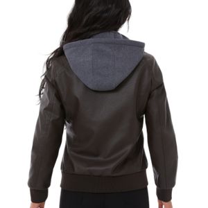 ז 'קט עור דמוית עור עמיד למים אופנוע הבציר pu moto מעיל אופנוען - Product Image 3