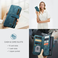 CaseMe antichoc PU cuir portefeuille étui de téléphone portable pour iPhone XR XS 11 12 13-étui de protection pour téléphone