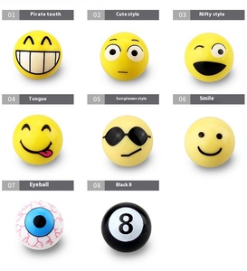 Modificación de neumáticos de coche personalidad cara sonriente expresión tapa de válvula cubierta de válvula de neumático - Product Image 2