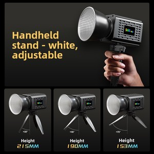 Lampe de Remplissage à Haute Puissance RVB Rechargeable Éclairage COB Lampe de Photographie en Direct en Plein Air Portable à Main Moins de 35W AC/DC - Product Image 4