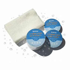 Serviette de bain compressée jetable non tissée, douce, pour spa, voyage, douche, compression, séchage rapide, personnalisable pour hôtel et plage - Product Image 4
