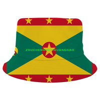 Chapeau de pêcheur avec drapeau du Ghana pour femmes et hommes, chapeau patriotique, casquette d'été pour voyage, plage, pêche