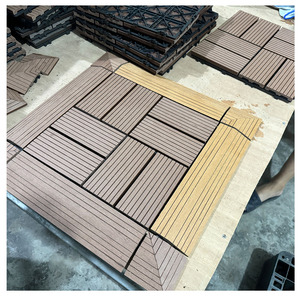 Patio ngoài trời lồng vào nhau gạch không thấm nước <span class=keywords><strong>WPC</strong></span> <span class=keywords><strong>DIY</strong></span> decking sàn gạch 300x300 gạch lát sàn - Product Image 5