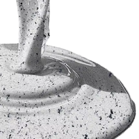 Revêtement de sol époxy auto-nivelant effet marbre, résistant à l'usure, durable, peinture au sable coloré, application au pinceau, revêtement liquide