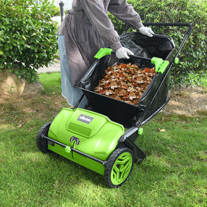 VERTAK Balayeuse manuelle autoportée pour feuilles et herbe, pour jardin, pelouse, cour, parc et bord de route - Product Image 3