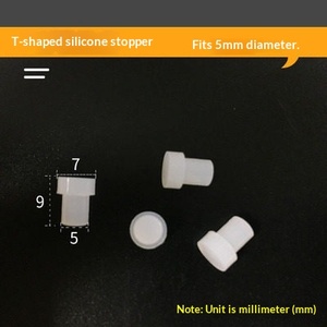 Spray-plating Hoge temperatuurbestendige T-seal siliconen plug met gat T-vormige rubberen plug M3-M6mm China - Product Image 5