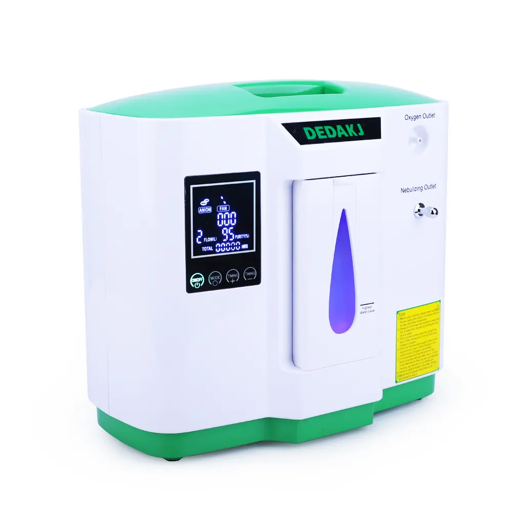 DE-2AW DEDAKJ portable oxygen-concentrator 9ltr high flow 95% amazon best oxgen concentrator 9L medical price for sale