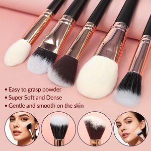 Set de Brochas de Maquillaje Profesional de Lujo, Portátil, Original, 15 Piezas, Vegano, Marca Privada Personalizable, para Viaje - Product Image 2