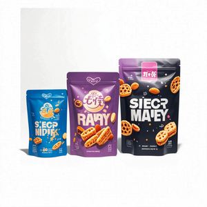 Sachet refermable noir anti-odeur, résistant aux enfants, en plastique alimentaire recyclable, à fond stable - Product Image 4
