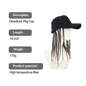 All'ingrosso stile retrò Hip-Hop capelli a spillo parrucca berretto sintetico visiere da Golf Baseball capelli corti cappello per gli uomini - Product Image 2