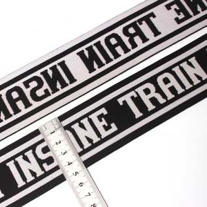 Customized Letter Printing Jacquard <b>Elastic</b> Band for Underwear Boxer Shorts Waistband Belt - Product Image 6