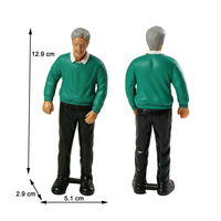 Juego de 8 Figuras de Familia Hispano-Latina, Figuras de Personas de Varias Generaciones, Juguete para Preescolar, Aula, Juego de Roles Multicultural