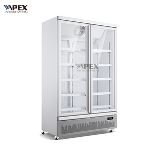 Congélateur vertical commercial avec porte vitrée pour aliments surgelés, supermarché, épicerie - Product Image 2