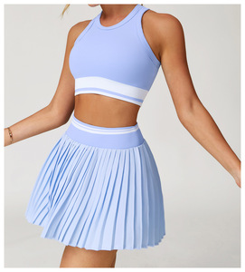 Taille haute a-ligne Fitness sport jupe été demi-longueur conception respirant Tennis jupe en gros femmes jupe de Tennis - Product Image 5