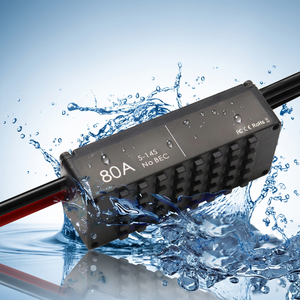 80A 5-14S Waterproof Plastic Brushless ESC Speed <b>Controller</b> For RC Drone <b>Boat</b> Water Skis Marine Model Motor Spare Components - Product Image 1