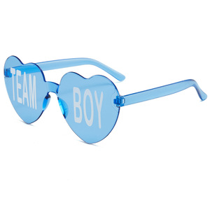 Equipo niño equipo niña gafas bebé género <span class=keywords><strong>revelar</strong></span> fiesta decoración suministros azul y rosa gafas de sol foto Props invitados regalo favores - Product Image 6