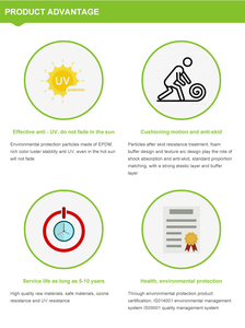 Particules de caoutchouc EPDM antidérapantes et durables pour les surfaces de jeux pour enfants, les terrains de jeux scolaires, les revêtements de sol de sécurité - Product Image 6