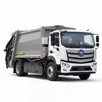 Camion compacteur de déchets entièrement électrique Foton Auman 14CBM, véhicule de collecte de déchets municipaux, compacteur de déchets à vendre