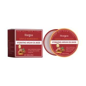 Maschera per capelli Hoegoa Argan olio idratante e nutriente per capelli trattamento proteico per capelli secchi crema morbida con ingrediente collagene - Product Image 1