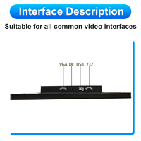 Nouvel écran tactile vertical capacitif USB 4:3 de 19 pouces avec panneau en verre léger pour machine de jeu, noir, garantie de 30 jours