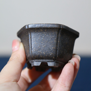 Mini Maceta de Cerámica para Suculentas, Maceta de Cerámica Yixing Zisha con Esmalte Azul Jun, Ecológica, Duradera, Ligera, Minimalista, con Drenaje - Product Image 4