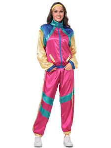 Costume rétro des années 80 et 90 Hip Hop Shell Survêtement rétro <span class=keywords><strong>Disco</strong></span> Veste Halloween <span class=keywords><strong>Couple</strong></span> Costumes pour enfants avec pantalon - Product Image 2